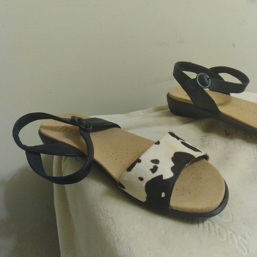 Womens HOTTER Sandals, Size 9, New, English Made, Animal Skin, No Blemishes - Picture 6 of 16